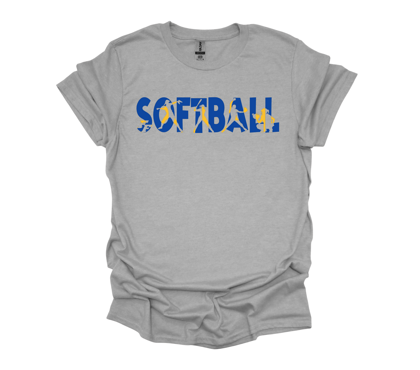 FF Softball TS Cutout Blue