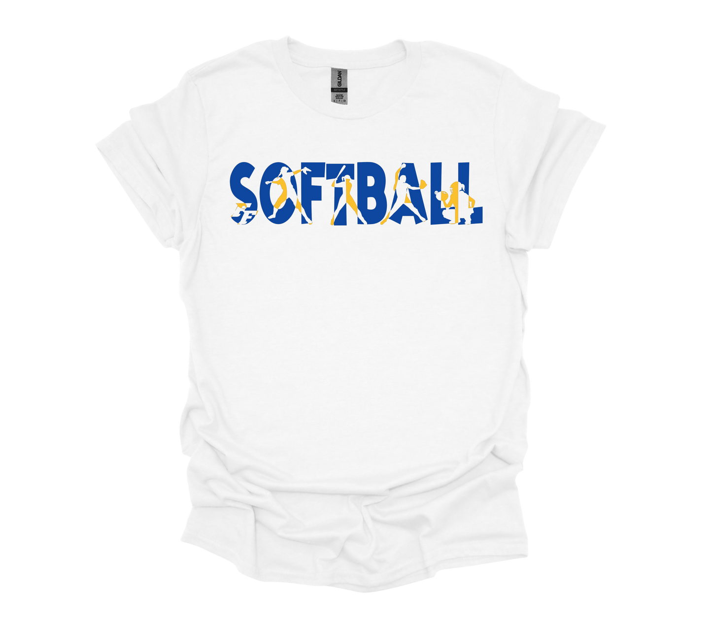 FF Softball TS Cutout Blue