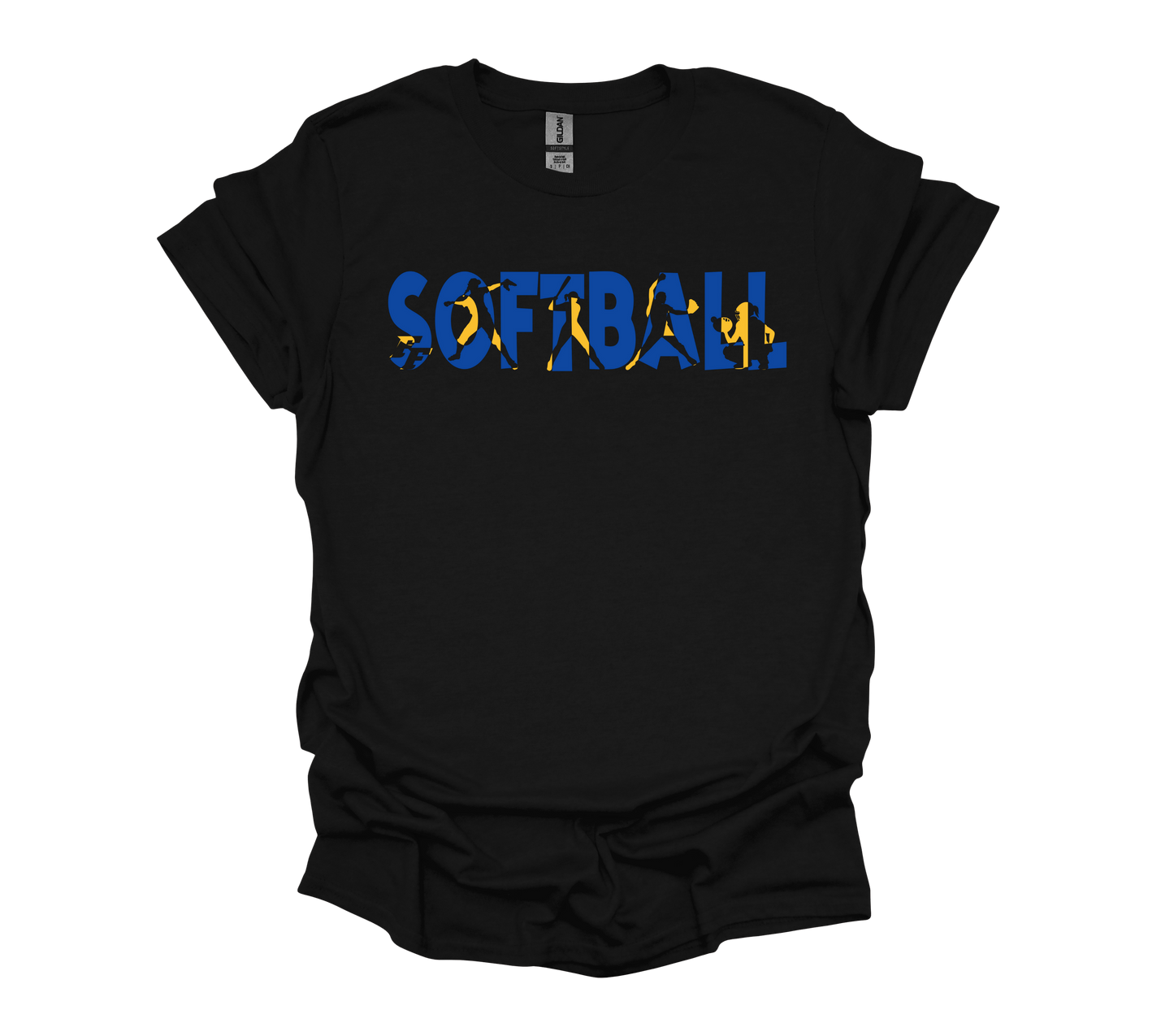 FF Softball TS Cutout Blue